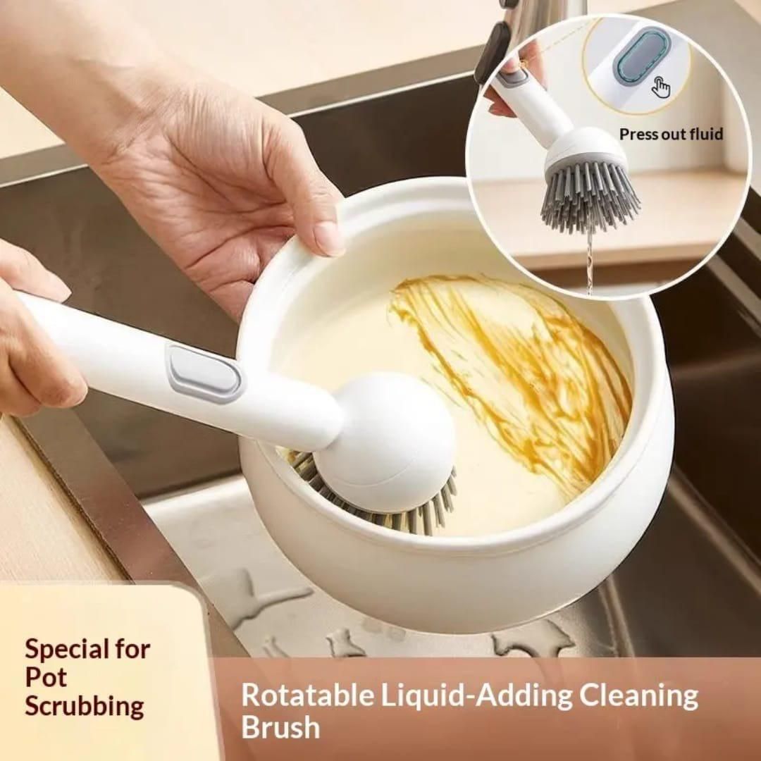 360 Degree Scrubber Wand with Liquid Dispenser