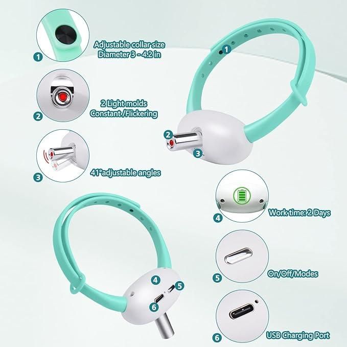 Pet Laser Collar Self Teasing Toy- NitZ