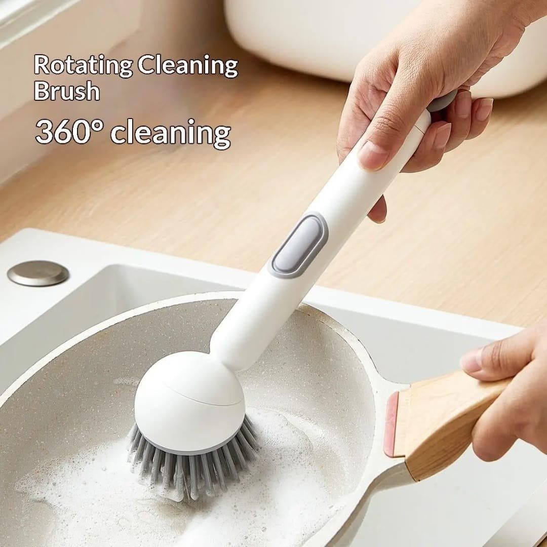 360 Degree Scrubber Wand with Liquid Dispenser