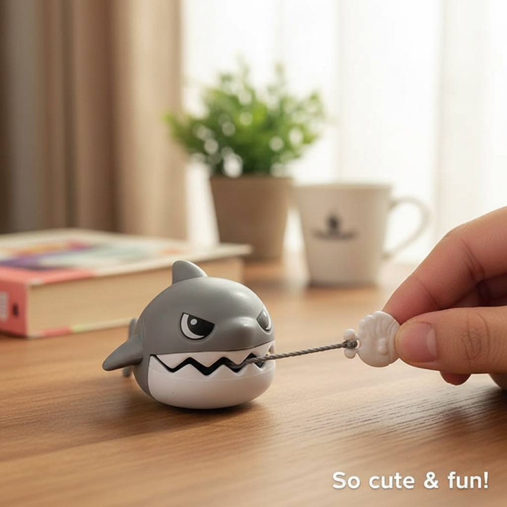 Pull Line Shark Keychain
